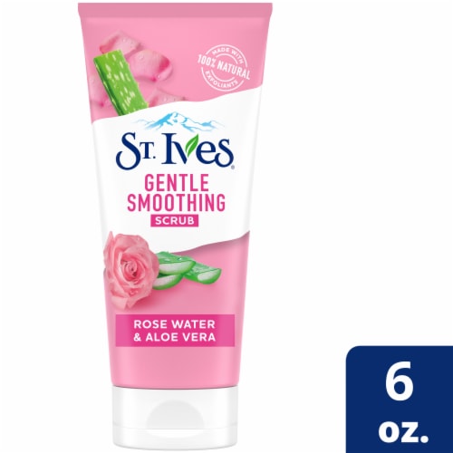 St. Ives Gentle Smoothing Rose Water & Aloe Vera Face Scrub Perspective: front