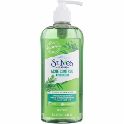 St Ives Solutions Acne Control Cleanser, Tea Tree, 8 oz Perspective: front