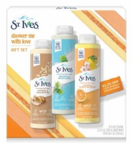 St. Ives Body Wash Gift Set Perspective: front