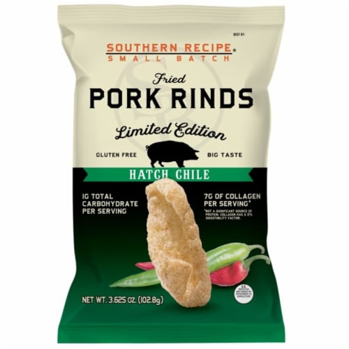 Southern Recipe® Small Batch Fried Pork Rinds Hatch Chili Perspective: front