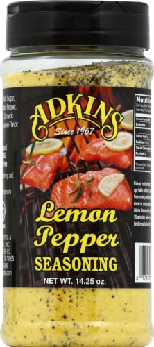 Adkins Lemon Pepper Seasoning Perspective: front