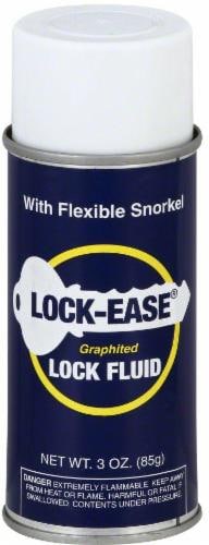 Lock Ease Graphited Lock Fluid Aerosol Spray Perspective: front