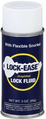 Lock Ease Graphited Lock Fluid Aerosol Spray, 3 Ounce - Fred Meyer