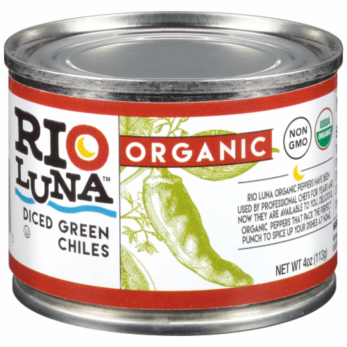 Rio Luna™ Organic Diced Green Chiles Perspective: front