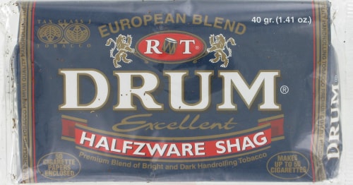 Drum Halfzware Shag Tobacco Pouch Perspective: front