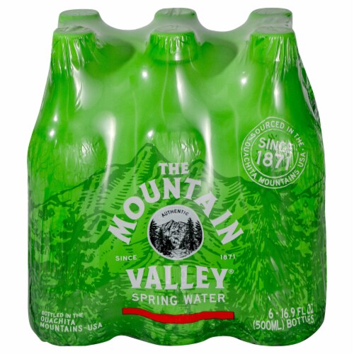 The Mountain Valley® Spring Water Bottles Perspective: front
