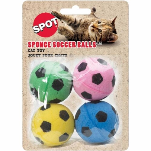 Spot Sponge Soccer Balls Cat Toy Perspective: front