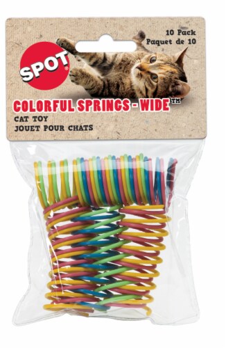 Spot Colorful Springs-Wide Cat Toy Perspective: front
