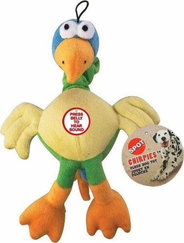 Spot® Ethical Pet Chirpies™ Dog Plush Toy Perspective: front