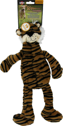 Spot Skinneeez Striped Cat Dog Toy Perspective: front