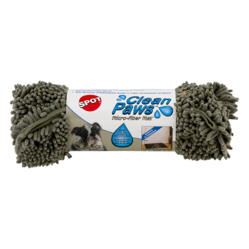 Spot Clean Paws Sage Micro-Fiber Floor Mat Perspective: front