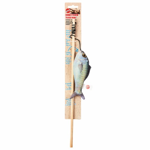 Spot Gone Fishin' Teaser Wand Catnip Cat Toy Perspective: front