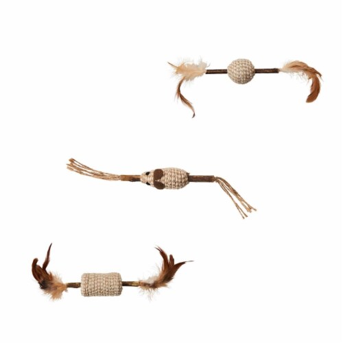 Ethical Pet Silver Vine Cord and Stick Cat Toy Ethical Pet Silver Vine Cord and Stick Cat Toy
