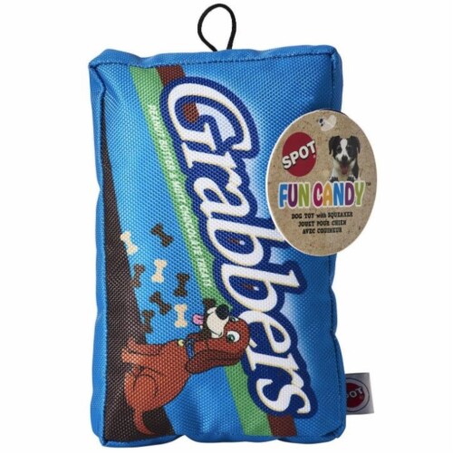 Spot Fun Candy Grabbers Plush Dog Toy Perspective: front