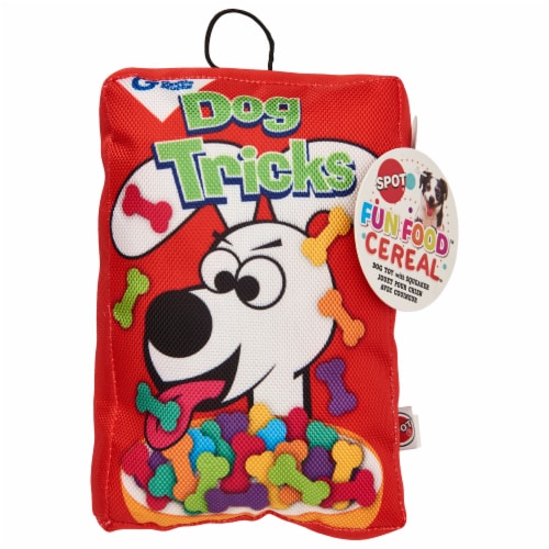 SPOT® Fun Food™ Cereal™ Dog Tricks Dog Toy Perspective: front