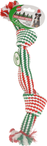 Ethical Pet Crinkle Rope Squeaker Dog Toy Perspective: front