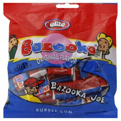 Elite Bazooka Bubble Gum Perspective: front