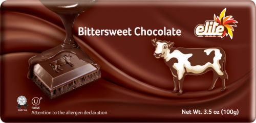 Elite Bittersweet Chocolate Bar Perspective: front