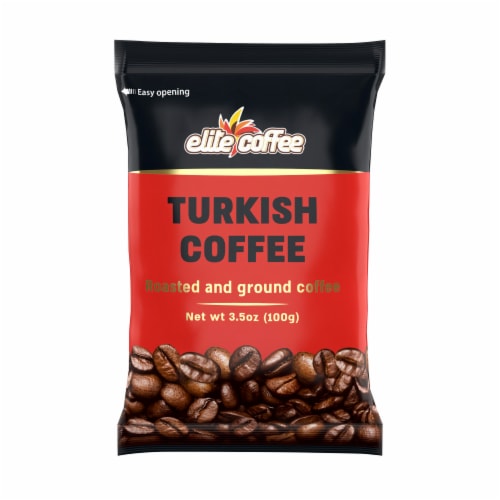 Elite Coffee Turkish Ground Coffee Perspective: front