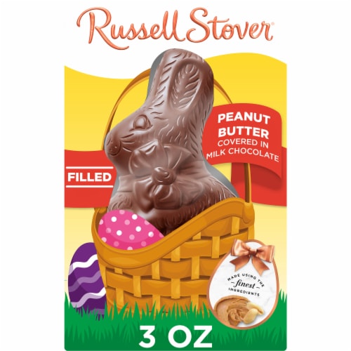 Russell Stover® Peanut Butter Milk Chocolate Flat Back Rabbit Easter