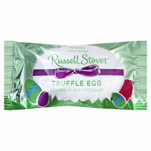 Russell Stover Truffle Egg Perspective: front