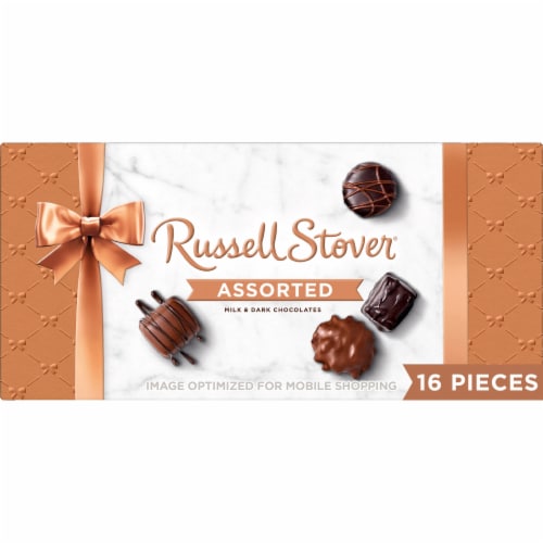 Russell Stover® Assorted Milk & Dark Chocolates Perspective: front