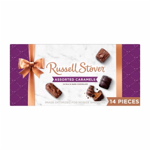 RUSSELL STOVER Assorted Caramels Milk & Dark Chocolate Gift Box