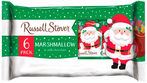 Russell Stover Holiday Marshmallow in Milk Chocolate Perspective: front