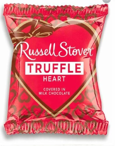 Russell Stover Truffle Heart Bar Valentine Candy Perspective: front