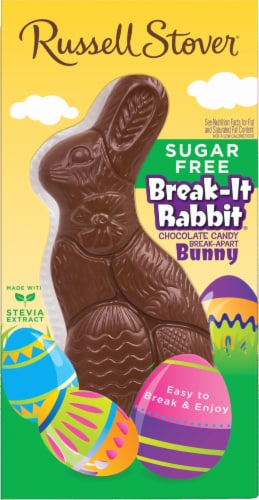 Russell Stover Sugar Free Break It Rabbit Solid Chocolate Bunny 4 5 oz