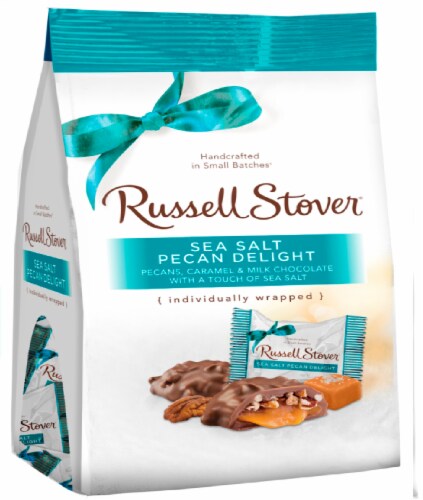 Russell Stover® Sea Salt Pecan Delight Mini Gusset Bag Perspective: front