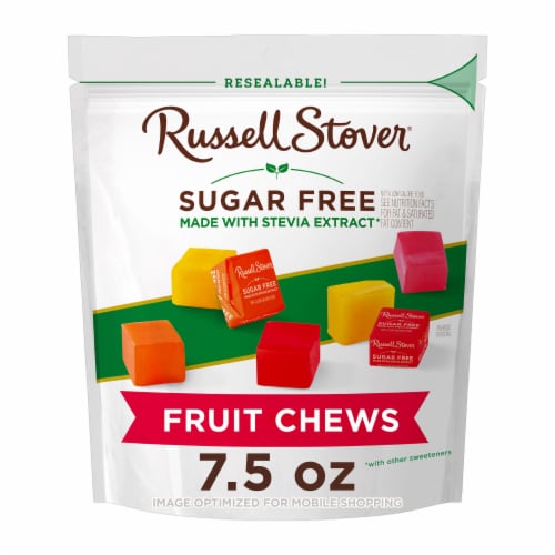 RUSSELL STOVER Sugar Free Fruit Chews Perspective: front