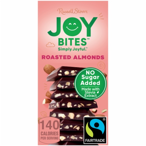 Russell Stover® Roasted Almonds in Dark Chocolate Joy Bites Perspective: front