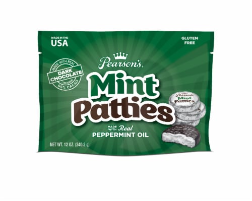 Pearson's® Dark Chocolate Mint Patties Perspective: front