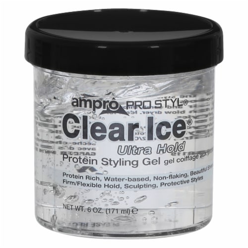 Ampro Pro Styl® Clear Ice® Ultra Hold Hair Gel Perspective: front