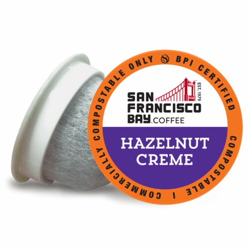 San Francisco Bay Compostable Coffee Pods Hazelnut Creme K cup Compatible 12 Count Mariano s