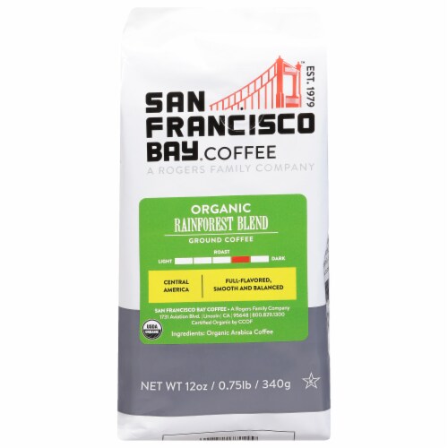 San Francisco Bay® Organic Rainforest Blend Ground Coffee Perspective: front