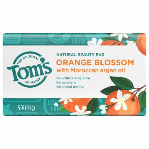 Tom's of Maine Orange Blossom with Moroccan Argon Oil Natural Beauty Bar Perspective: front