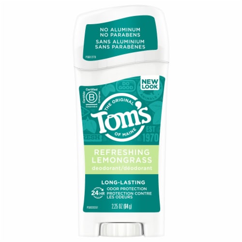 Tom's of Maine Long-Lasting Aluminum-Free Natural Deodorant for Women Refreshing Lemongrass Perspective: front