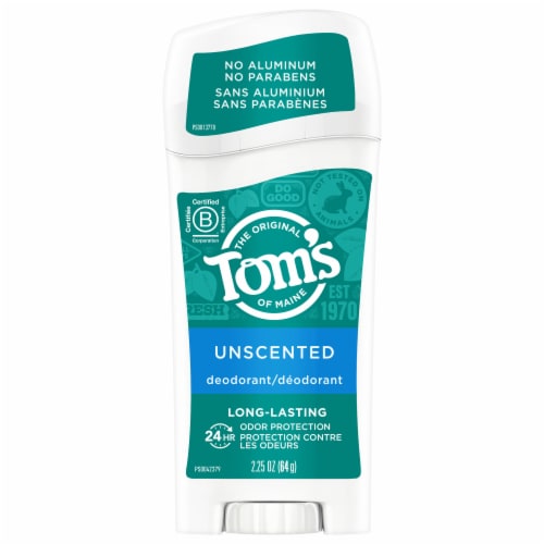 Gå op og ned Tryk ned global Tom's of Maine Long-Lasting Aluminum-Free Natural Deodorant for Women  Unscented, 2.25 oz - Kroger