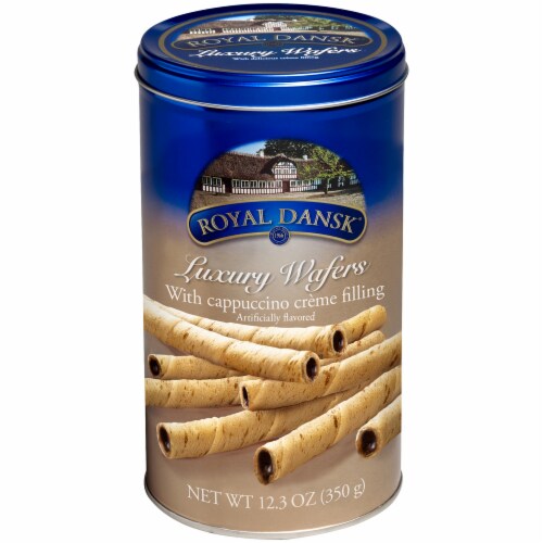 Royal Dansk Cappuccino Creme Luxury Wafers Perspective: front
