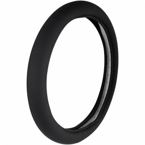 Custom Accessories Soft Grip Foam Steering Wheel Cover - Black Perspective: front