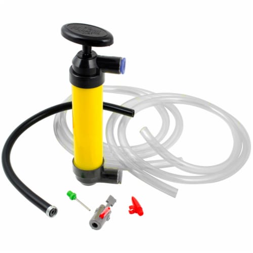 Custom Accessories Deluxe Multi-Use Siphon Pump - Black/Yellow Perspective: front