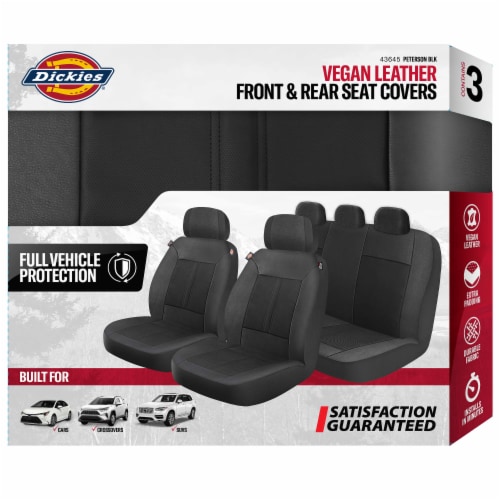 Dickies® Seat Covers - Peterson Black Perspective: front