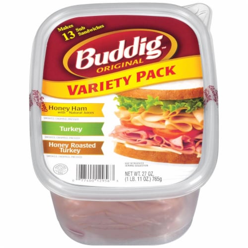 Buddig Original Variety Pack Lunch Meat Perspective: front