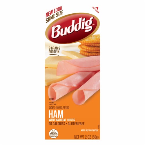 Buddig Gluten Free Smoked Chopped & Pressed Ham Perspective: front