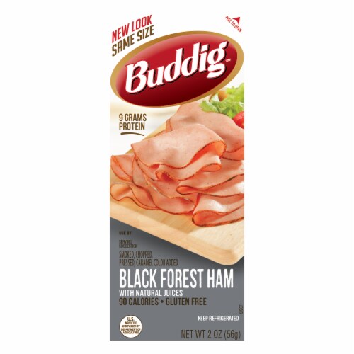 Buddig Gluten Free Smoked Chopped & Pressed Black Forest Ham Perspective: front