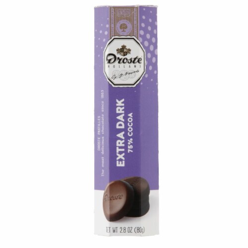 Droste® Extra Dark Chocolate Pastilles Perspective: front