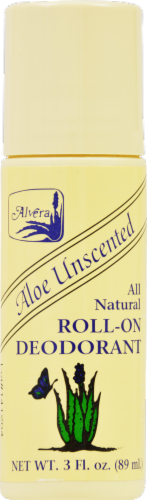 Alvera Aloe Unscented Roll-On Deodorant Perspective: front