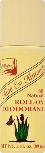 Alvera Aloe & Almond Roll-On Deodorant Perspective: front